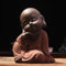 Grenric Kleine niedliche Buddha Statue Keramik Mönch Figur Kreative Handwerk Puppe Dekoration Chinesisches Geschenk Zarte Handwerk Keramik (A)