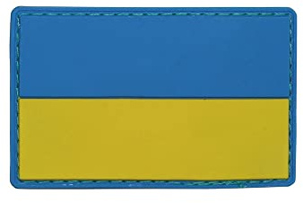 Copytec 3D Patch Ukraine Kiew Fahne Flagge Abzeichen Aufnäher 8x5cm #37012
