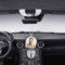 Pendentif Photo Personnalisé pour Voiture Pendentif Ailes d'ange Rondes avec Photo Double Face pour Voiture Rétroviseur