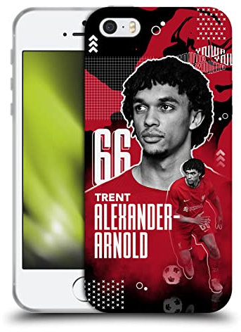 Head Case Designs Offizielle Liverpool Football Club Trent Alexander-Arnold 2022/23 Erstes Team Soft Gel Handyhülle Hülle kompatibel mit Apple iPhone 5 / iPhone 5s / iPhone SE 2016