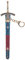 Amasukami Porte-clés en forme de sabre Altria Pendragon, multicolore, S