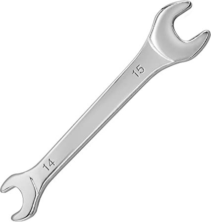 Litoexpe Clé plate à extrémité ouverte, métrique 14 mm x 15 mm, clé à molette fine