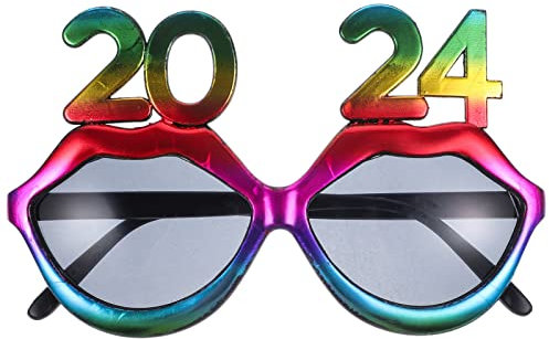 Theaque Kunststoffbrille Festival Brille Requisite Deko 2024 Silvester Party Dekor