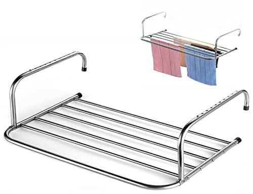 Platzsparender Wäschetrockner Zum Einhängen an Heizung, Balkon, Badewanne Heizkörper-Wäschetrockner Zusammenklappbar, Wäscheleine, Wäschetrockner Hängetrockner Wäscheständer Balkon ( Size : 50*38*18cm