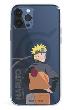 Official Naruto iPhone 12 Pro MAX Case, Uzumaki to Protect Your Mobile Phone, Transparent Flexible Silicone Case with Official License