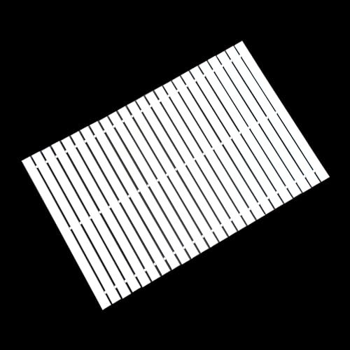 HJJKKH Badematte, Holz-Badematte, Rayon aus Bambus, 60 x 40 cm, rollbare, rutschfeste Bodenmatte, Holz-Duschmatte für Badezimmer, Badewanne, Spa, Sauna, Whirlpool und Außenbereich