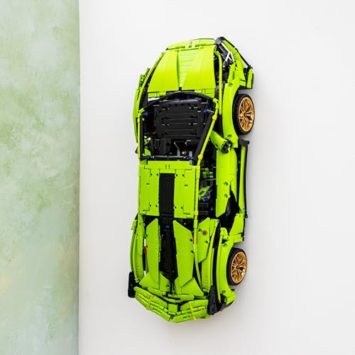 Wall Mount Display Bracket Compatible with Lamborghini Sián FKP 37 Lego Technic Model - Securely Display Your Car - Car Brick Set NOT Included - Made in The UK