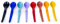 Tupperware Kinder Hängelöffel Regebogen Set (8) Baby Löffel Plastiklöffel