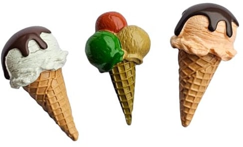3d Fridge Magnets, Cute Fun Decorative Magnets, Icecream Fridge Magntes (Icecream)