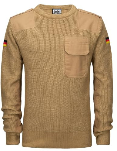 BWuM Bundeswehr Pullover mit Flaggen, Größe:6XL, Farbe:Coyote