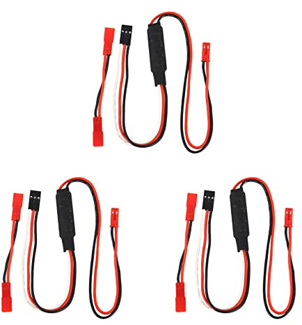 TsoLay 3 x Seilwinde CH3 Control Line Panel Fernbedienung Empfänger Kabel für 1/10 RC Crawler Axial TRX4