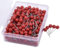 Hrlace 300pcs Karte Nagel 5mm Rundkopf Stecknadeln Buntkopf Pushpins Kunststoffkopf Pinnadeln Map Pins Markierungsnadeln Pinnwand Stecknadeln für Weltkarte, Cork Board, Stoffmarkierung Rot