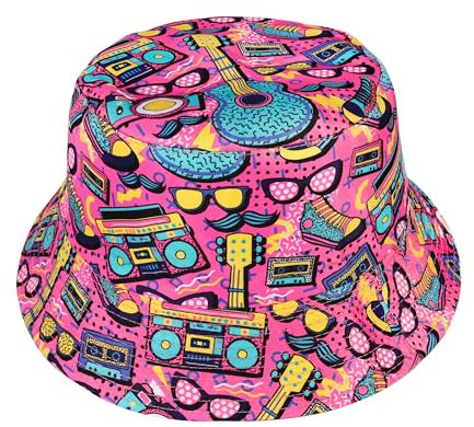 JJDreams Festival Bucket Hat Unisex Mützen für Männer Frauen Mode Fischerhut Niedliche Kappe