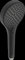 HANSA HANSAVIVA Handbrause, rund, Durchmesser 110mm, 3-strahlig, 4433030033, Farbe: Matt-Schwarz