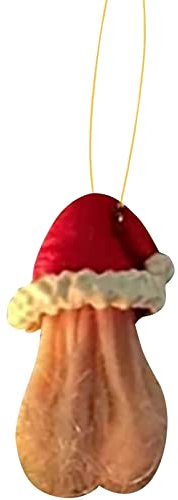 Lustige Weihnachtsschmuck, Geschenke – 2D-Acryl-Weihnachtsbaumschmuck, Weihnachtsdekoration, Weihnachtsbaum-Anhänger, Weihnachtsbaumkugeln, Ornamente (rot-b)