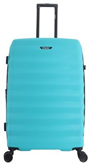 SAXOLINE Reisekoffer, groß, erweiterbar, Kollektion Flow, Maße: 77,5 x 53 x 30 cm, Fassungsvermögen: 100 l, Gewicht: 4,9 kg, türkis, Modisch