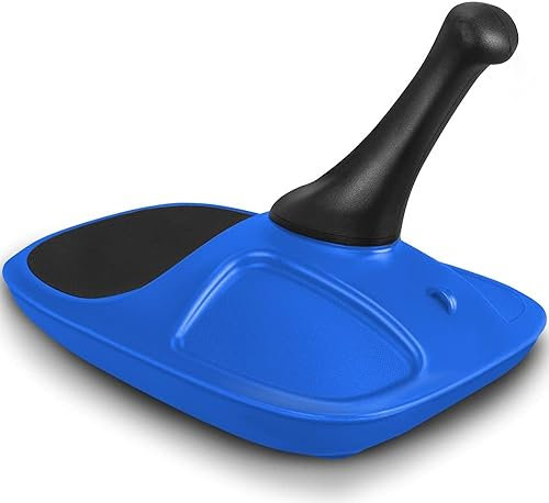 Fannou Bob Schneebob Rodelschlitten Kinderschlitten Zipfelbob Robuster Kunststoffrodel Stabil für Kinder&Erwachsene Schneesport Winter Sports ZIPFEL Schlitten mit einfacher Steuerung bis 100kg-Blau