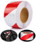 Reflektierendes Klebeband Rot & Weiß 25m X 5cm Selbstklebend Reflektor Klebeband Hohe Intensität Reflektorbänder Reflektoren Aufkleber Wasserdicht Aufkleber Reflektierend für Fahrrad, Fahrzeuge, Autos