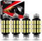OUSHI 31MM 36MM Lampadine C5W LED, 700% Luminosità CANBUS 12V 24V 6000K Bianco DE3175 6418 Festoon LED Lampadine per Porte Interne Auto Luci di Lettura Luci Plafoniera Luci Targa (4 pezzi)