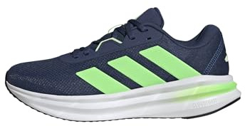 Adidas Homme Galaxy 7 Running Shoes, Tech Indigo/Lime Burst/Dark Blue, 39 1/3 EU
