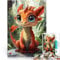 Puzzle für Erwachsene, 1000 Teile, süßer Drache, Babyspielzeug, Lernspiele, Stressabbau, Weihnachts- und Geburtstagsgeschenk, 50 x 75 cm, für Teenager ab 14 Jahren