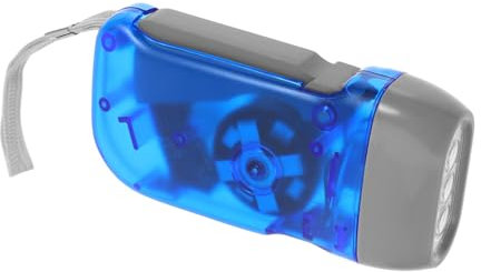 Veemoon Tragbare Kurbel LED Taschenlampe für Camping und Notfälle, Blau