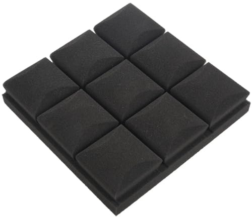 Acoustic Panel 25X25X5cm Tapete Aufkleber Praktische Akustische Schaum Panel Sound Stop Absorption Schwamm Studio Wohnzimmer Bar Schalldicht