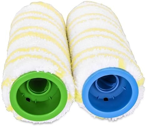 Compatible Avec Les Rouleaux En Microfibre Karcher,FC7 FC5 FC3 For Le Nettoyage Des Sols Durs, Rouleaux De Remplacement For Maison Intelligente.(2 off-white)