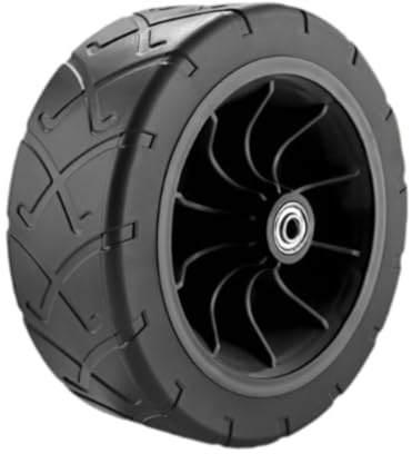 ZGUZMCMK Ersatzrad Faltbarer Bollerwagen Rad Gummireifen Wagenrad Universalrad Aus PP PVC mit Integriertem Lager für Camping Outdoor Garten, Schwarz