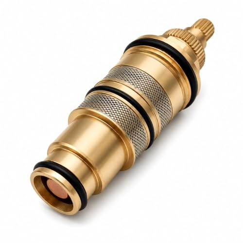 Thermostatic Shower Cartridge Replacement Brass Mixer Tap Valve Repair Kit for Bathroom Temperature Control Universal Fit