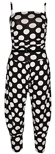 A2Z 4 Kids Girls Jumpsuit Stylish Floral Leopard & Tribal Print Playsuit - Jumpsuit Polka Dot 11-12
