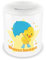 Samunshi® Kinder Spardose mit Namen und Küken mit Regenschirm als Motiv für Kinder - Jungen und Mädchen Sparschwein