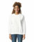 Gildan Felpa Girocollo In Pile, Modello G18000, Felpa Uomo, Bianco, M
