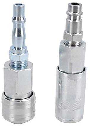 Euro and PCL Air Fitting Converter Adapters Airline Quick Release Pack of 2