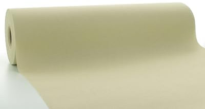 Sovie Horeca Linclass Airlaid Tischläufer Oliv - 40cm x 24m - Einfarbiger Einmal-Tischläufer - Perforierung alle 120cm - Ideal für Dekorationen