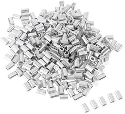 Unbekannt MagiDeal 100pcs Klemmhülsen Quetschhülsen Crimphülsen Klemmhülsen aus Aluminium, 0,8 mm