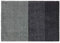 Schöner Wohnen Kollektion Fußmatte innen - Schmutzfangmatte 67 x 100 cm Streifen anthrazit - rutschfeste Sauberlaufmatte robust - Fussmatte Haustür - Türmatte waschbar bei 30°C