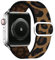 Elastisches Solo Loop Kompatibel mit Apple Watch Armband, Geflochtenes Muster Nylon Sport Armband für IWatch Series 6/SE/5/4/3/2/1 Strap,Brauner Leopard 38mm/40mm