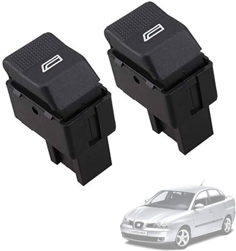 Twowinds Schalter für Elektrische Fensterheber 6X0959855B Polo (1999-2001) Lupo (1998-2005) Cordoba (1999-2002) Ibiza III (1999-2002) (Satz 2 Stück)