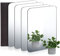 Queekay 4 Stücke Spind Spiegel Acrylspiegel 5,1 x 7,1 Zoll Abgerundeter Eckspiegel Acrylspiegel Wanddekor mit Magnet Magnetisch für Badezimmer Wohnzimmer Büro Dekoration