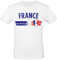 Alsino EM Fan Shirt Frankreich Europameisterschaft 100% Baumwolle T-Shirt Rundhals Fanartikel Alle Größen Herren Damen Fan-Shirt, Größe wählen:M, Land wählen:Frankreich