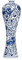China Keramik Vase Blau und Weiß Porzellan Chinesisch Handmade Dekorative Blumenvase für Wohnzimmer, Home Decor, Büro, Tisch Centerpiece (lianhua)
