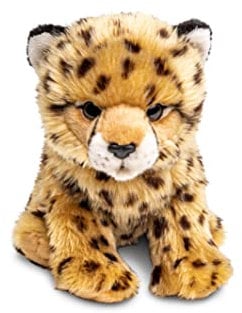 Uni-Toys - Gepard Junges, sitzend - 22 cm (Höhe) - Plüsch-Wildtier - Plüschtier, Kuscheltier