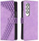 OKZone Coque pour Samsung Galaxy Z Fold 4, Etui Protection Housse Premium en Cuir PU Portefeuille Étui Téléphone [Fermoir Magnétique] [Fentes pour Cartes] Flip Case pour Galaxy Z Fold 4（Pourpre
