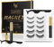 Magnetic Eyelashs, Larbois 5 Paires Magnetic Eyelashes Natural Look with Eyeliner Kit, Self Adhesive＆Reusable Fluffy Fake Eyelashes Set and Waterproof&Long Lasting Magnetic Eyeliner, No Glue Needed
