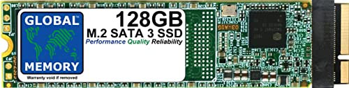 GLOBAL MEMORY Disque dur SSD M.2 NGFF SATA 3 SSD pour MacBook Air (MID 2012) 128 Go