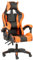 Baroni Home Gaming-Stuhl, ergonomischer Bürostuhl, gepolstert Gaming Sessel mit bequemer, Verstellbarer Rückenlehne, Gamer Chair mit Kopfstütze und Lendenwirbelstütze, Orange