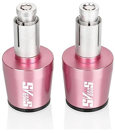 Motorrad 7/8 22mm Motorrad Lenker Griffe Ende Griff Bar Kappe End Stecker Für Suzuki SV 650 SV 650S SV650 SV650S 2003 2004 2005 2006-2012 Griffende (Color : Pink-Black)