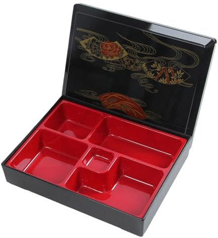 predolo Japanese Bento Box, Serving Dish, Lunch Bento Box, Japanese Sushi Tray for Sushi, Rice, Sauce, Style B