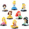 LKNBIF Princess Cupcake Topper, 8PCS Princess Figure Party Cake Decoration Supplies Desk Home Car Decoration Ornaments for fans for Kid Adult Birthday Decorations